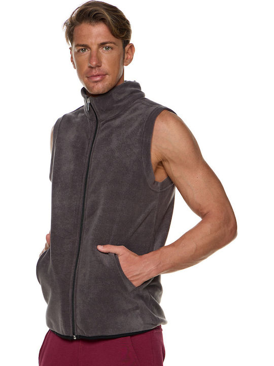 Мъжка Жилетка Fleece Сив