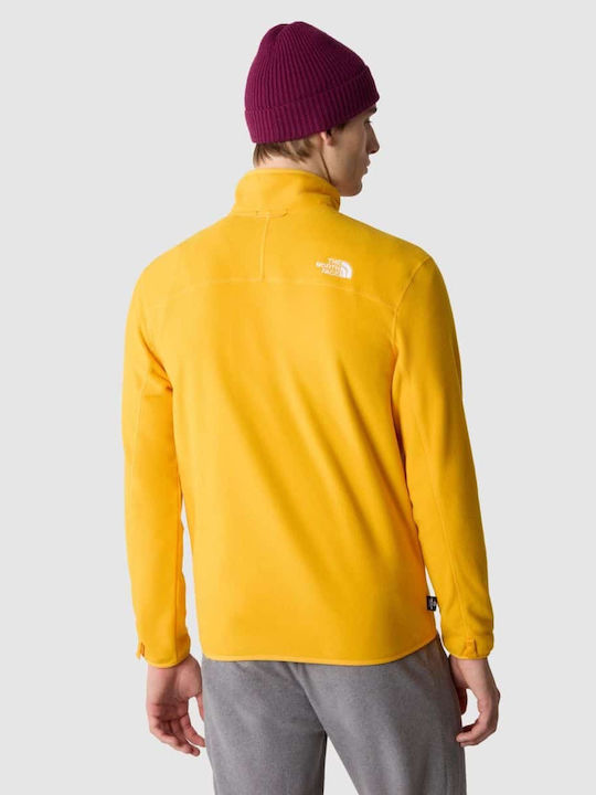 100 Glacier Men's Fleece Cardigan Yellow