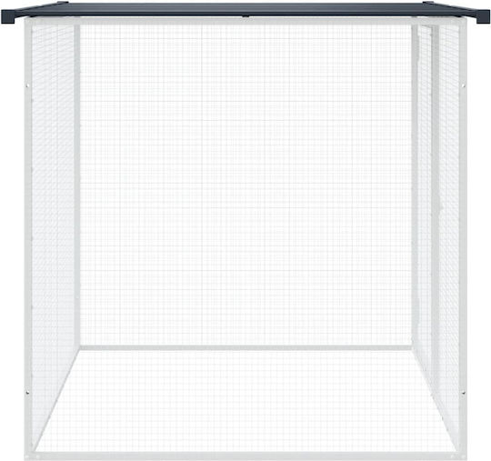vidaXL Galvanized Steel Poultry Coop M1.03 x P0.98 x H0.9m