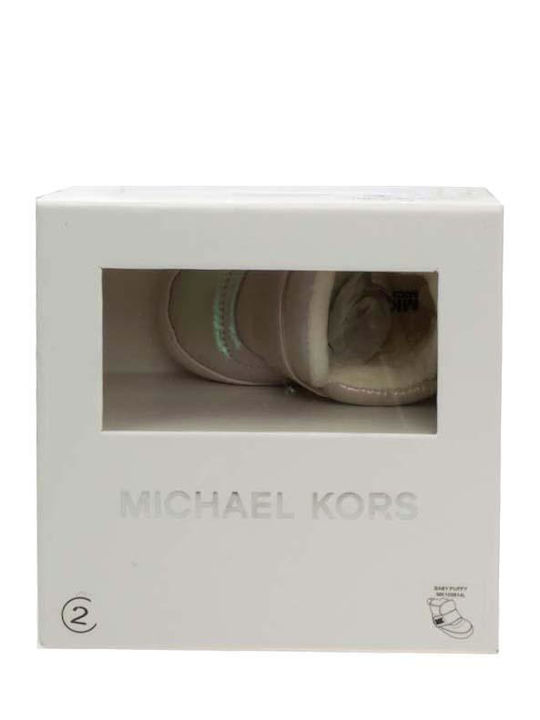 Michael Kors Βρεφικά Sneakers Αγκαλιάς Χρυσά Puffy
