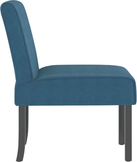 Sessel Samt Blau 48x64x72cm