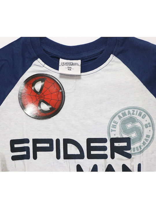 Marvel Kinderhemd Langarm Blau