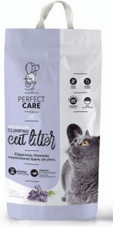 Perfect Care Premium Clumping Bentonite Cat Litter with Scent Lavender 5kg