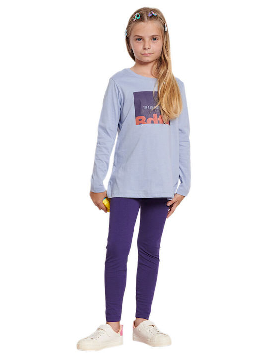 Kids' Set with Leggings Winter 2pcs Purple Ortansia