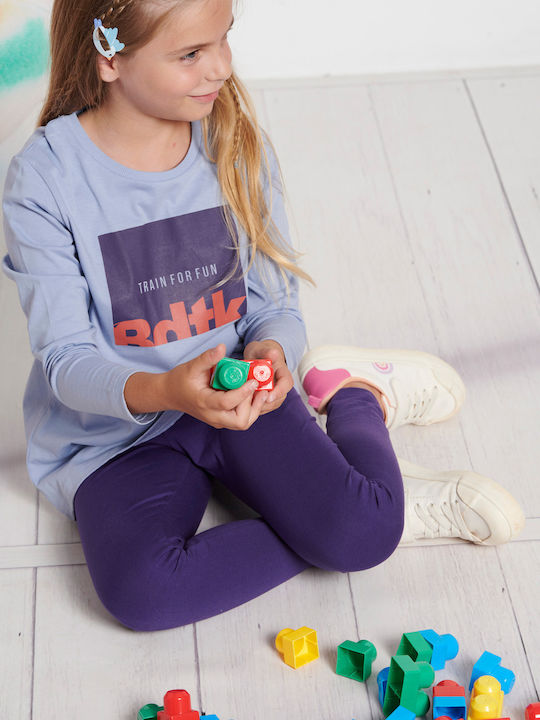 Kids' Set with Leggings Winter 2pcs Purple Ortansia