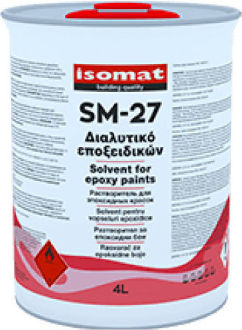 Isomat SM-27 Διαλυτικό Διάφανο 4lt 15700427