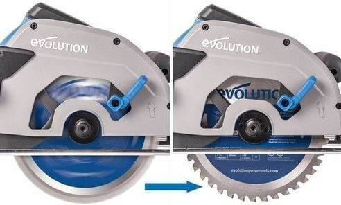 Evolution Δισκοπρίονο 1600W με Σύστημα Αναρρόφησης