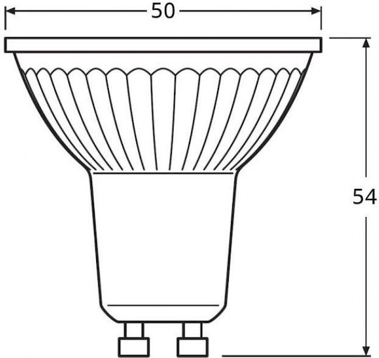 Ledvance Λάμπα LED 6.9W για Ντουί GU10 και Σχήμα PAR16 Φυσικό Λευκό