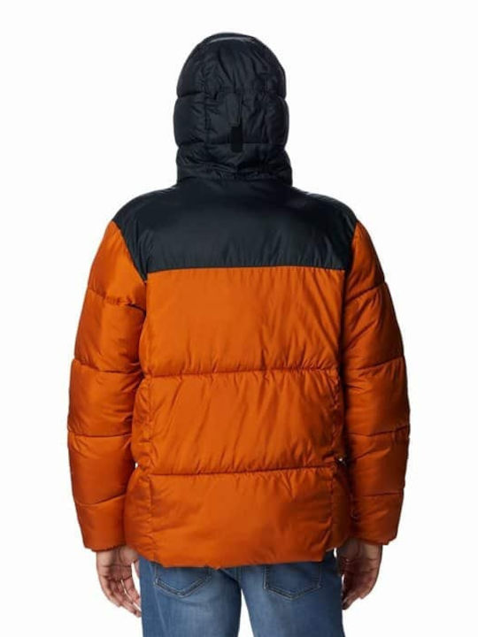 Columbia Men's Winter Puffer Jacket Orange