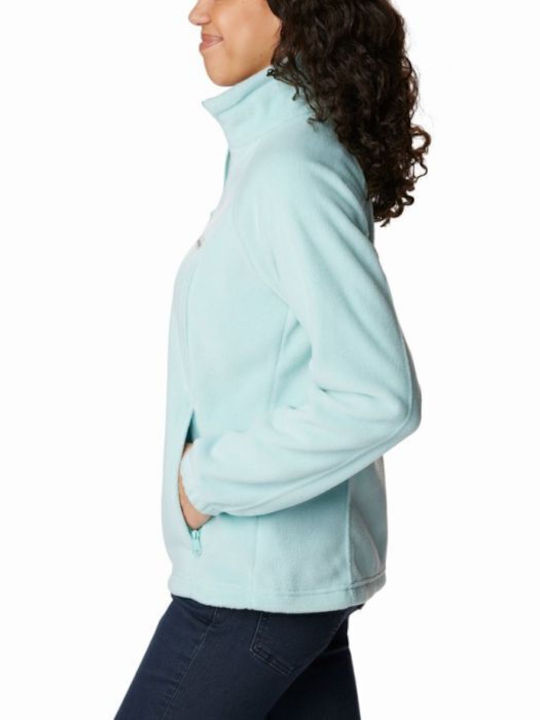 Benton Springs Women's Cardigan with Zipper Turquoise