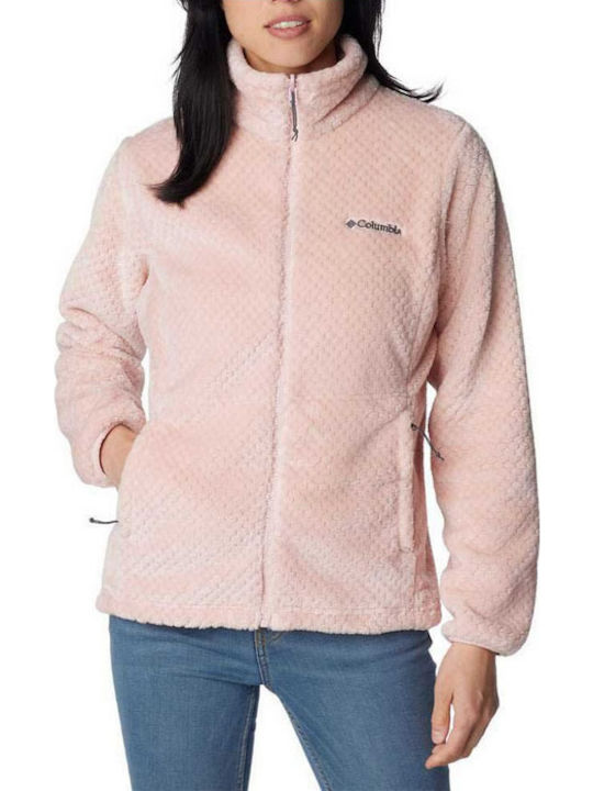 Bugaboo II Fleece Interchange 3 In 1 Women's Short Lifestyle Jacket for Winter with Hood Beetroot