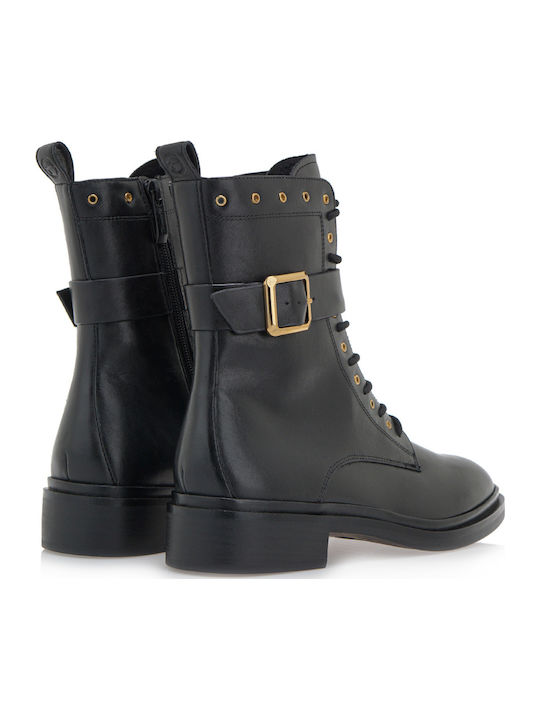 Ghete dama de piele Negru