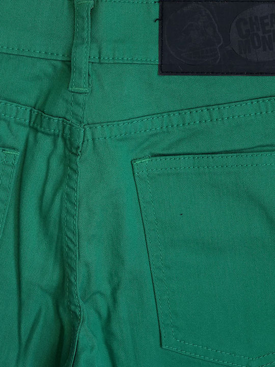 Pantaloni Dama Din Țesătură Verde Pădure