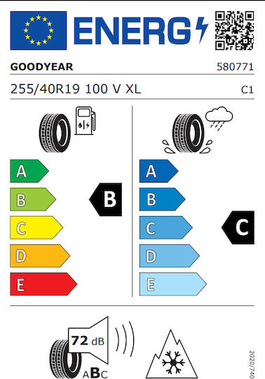 Goodyear Ultragrip Performance 3 255/40R19 100V XL FP Зима Гума