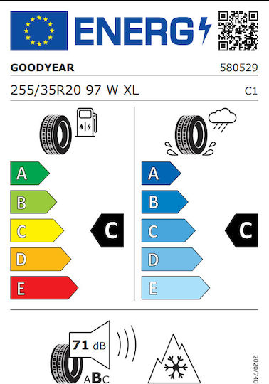 Goodyear Ultragrip Performance 3 255/35R20 97W FP XL Χειμερινό Λάστιχο για Επιβατικό Αυτοκίνητο