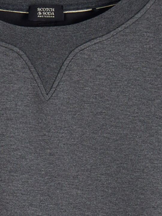 Boatneck Women's Athletic Blouse Long Sleeve Gray