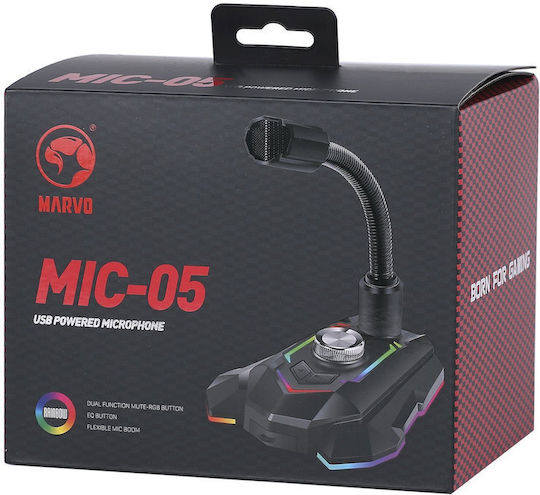 Marvo MIC-05 Μικρόφωνο USB Gooseneck για Φωνητικά