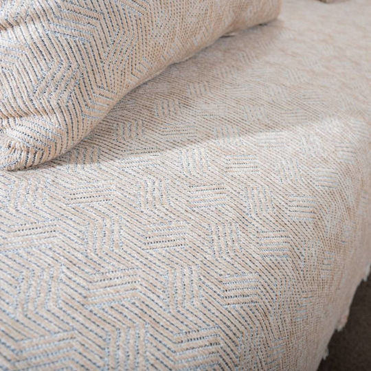 Teoran Harlem Ριχτάρι Τριθέσιου Καναπέ Chenille 180x300εκ. 14 Κίτρινο