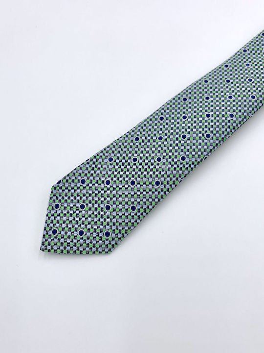 Dash&Dot Herren Krawatte Gedruckt Light Green Dot