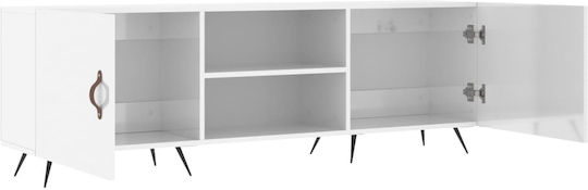 Έπιπλο Τηλεόρασης Λευκό Μ150xΠ30xΥ50cm