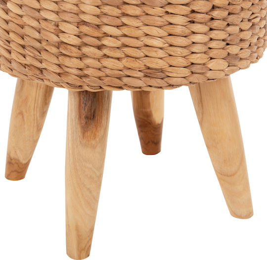Hocker Für das Wohnzimmer Korbweide Jim Natural 43x43x43cm