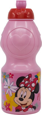 Stor Kids Plastic Water Bottle Pink 400ml