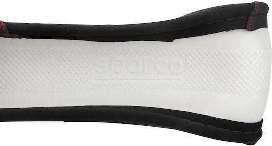 Sparco Car Steering Wheel Cover Synthetic Black with Red Stitching