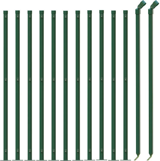 vidaXL Plasă de sârmă cu Îmbrăcăminte din PVC Verde 1x25m