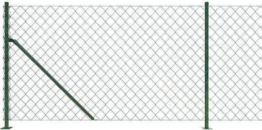 vidaXL Plasă de sârmă cu Îmbrăcăminte din PVC Verde 1x25m