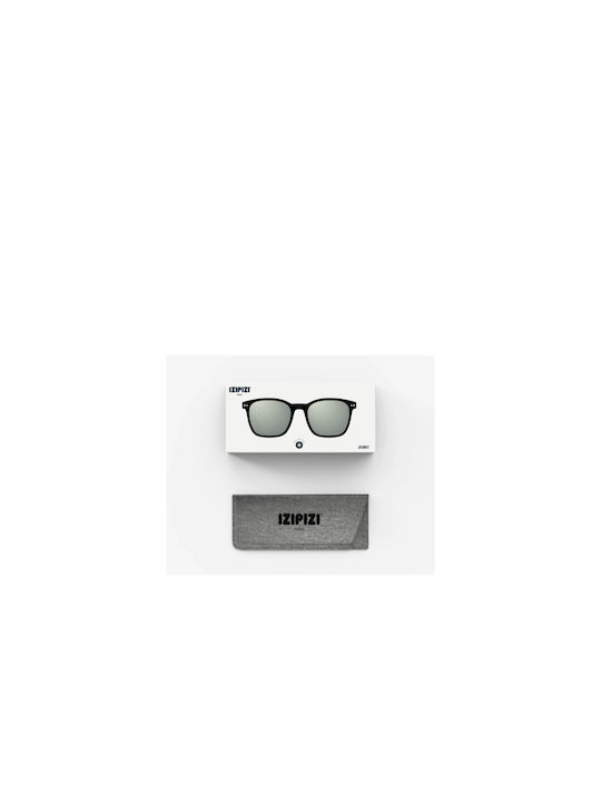 Izipizi Unisex Sunglasses with Black Plastic Frame and Green Polarized Lens