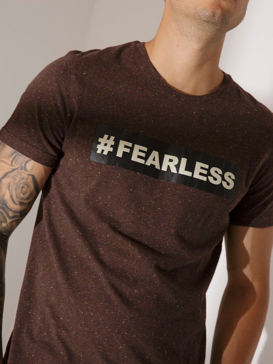 Edward Jeans Men's Short Sleeve T-shirt Brown