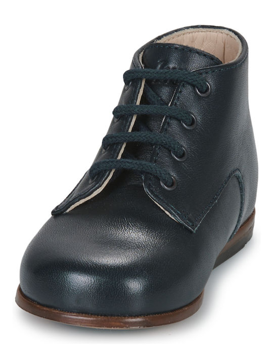Kids Boots with Laces Blue