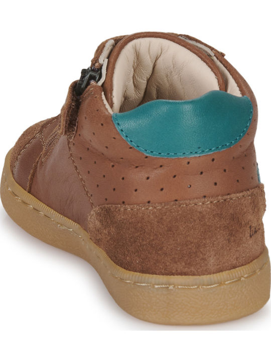 Kids Boots with Laces Brown