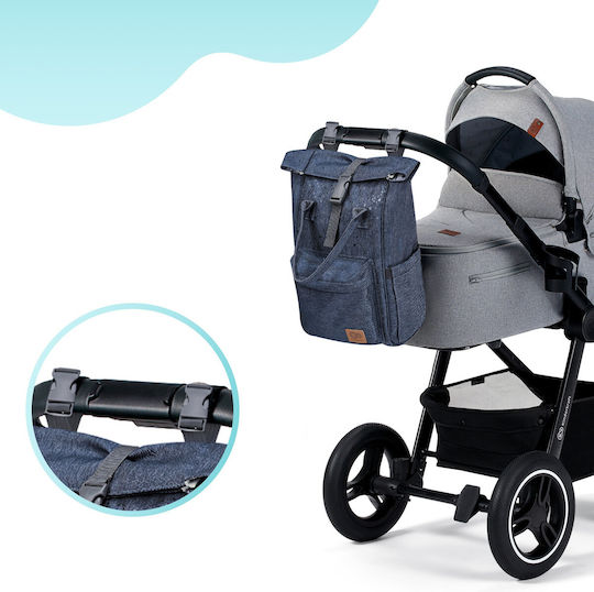 Kinderkraft Τσάντα Καροτσιού Μπλε Moonpack Confetti Denim