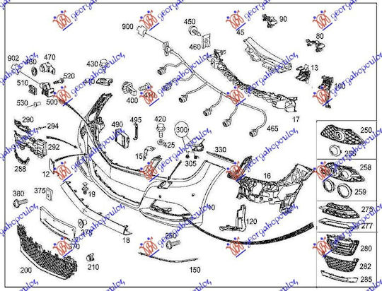 Mercedes-Benz Front Lights Led for Mercedes-Benz C Class