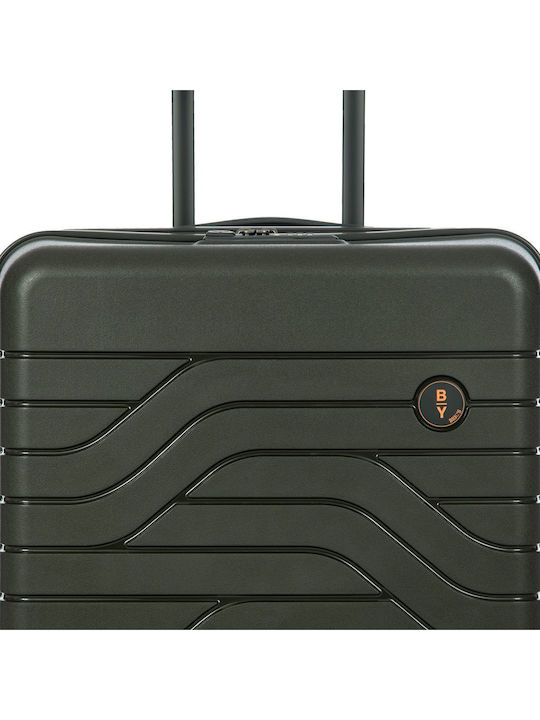 Bric's Milano Ulisse Medium Hard Suitcase Olive with 4 Wheels Height 65cm