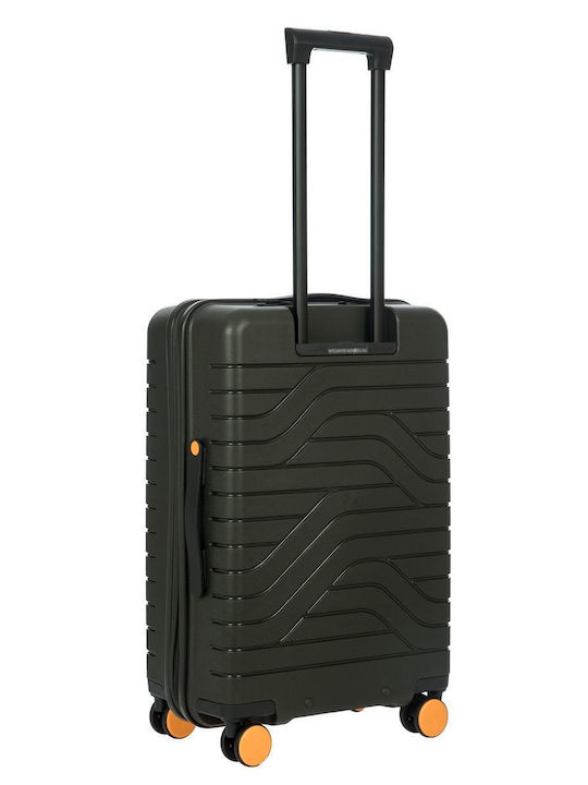 Bric's Milano Ulisse Medium Hard Suitcase Olive with 4 Wheels Height 65cm