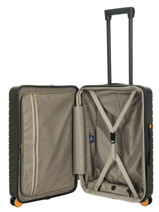 Bric's Milano Ulisse Medium Hard Suitcase Olive with 4 Wheels Height 65cm