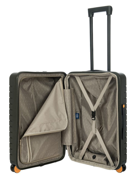 Bric's Milano Ulisse Medium Hard Suitcase Olive with 4 Wheels Height 65cm