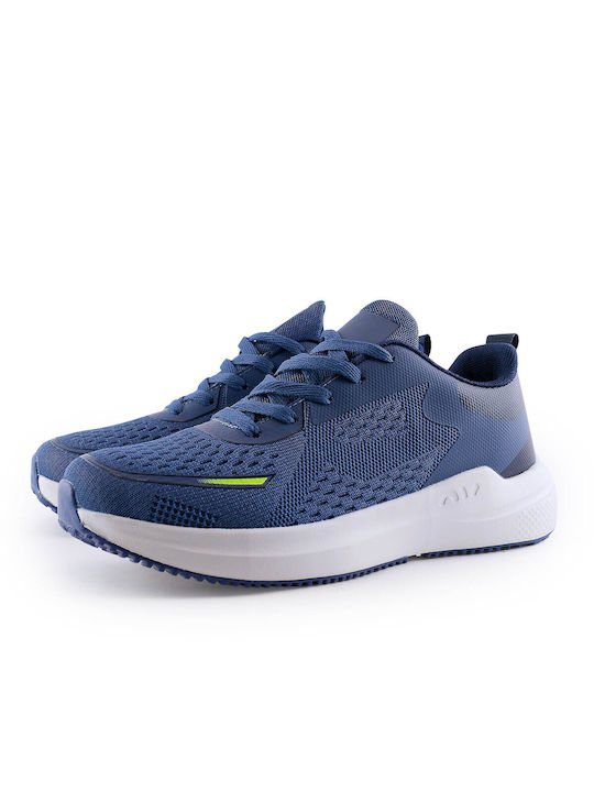 Love4shoes Herren Sneakers Blau