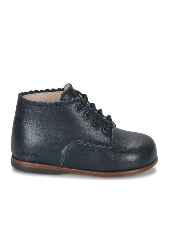 Kids Boots with Laces Blue