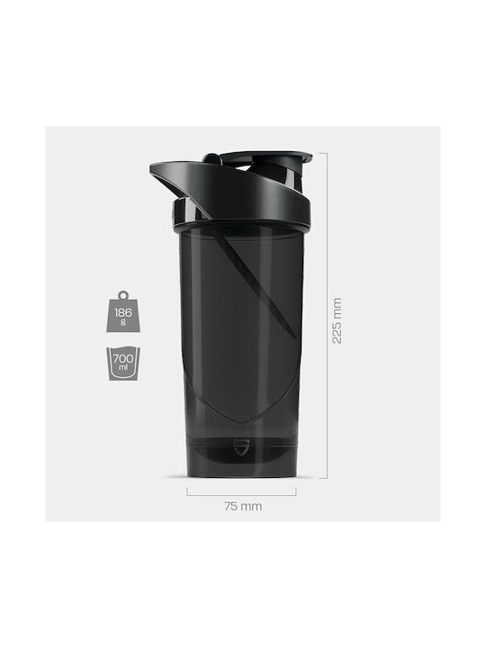 Shieldmixer Shaker Πρωτεΐνης 700ml Πλαστικό Μαύρο