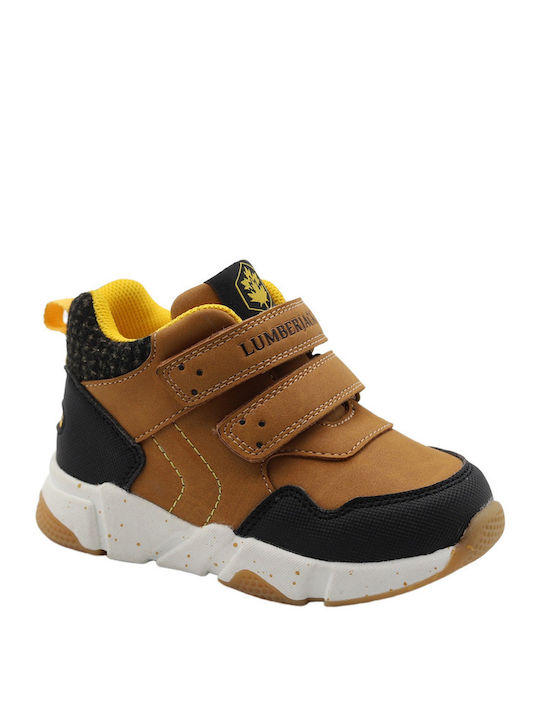 Lumberjack Kids Boots with Hoop & Loop Closure Yellow