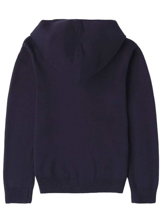 Kinder-Sweatshirtjacke mit Kapuze Blau