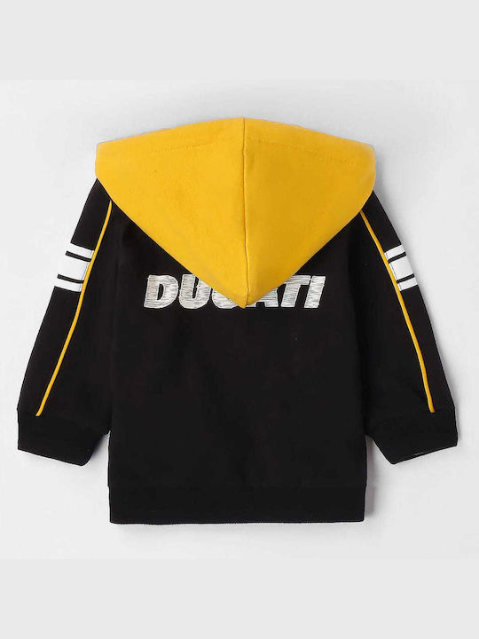 Ducati Boys Sweatshirt with Zipper Black