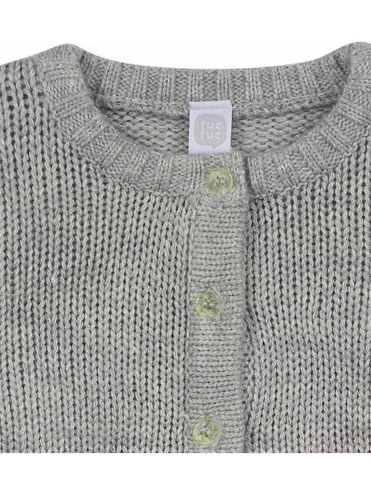 Kids Cardigan Knitted Gray