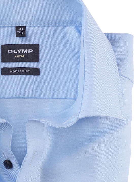 Olymp Luxor Men's Shirt Long Sleeve Light Blue