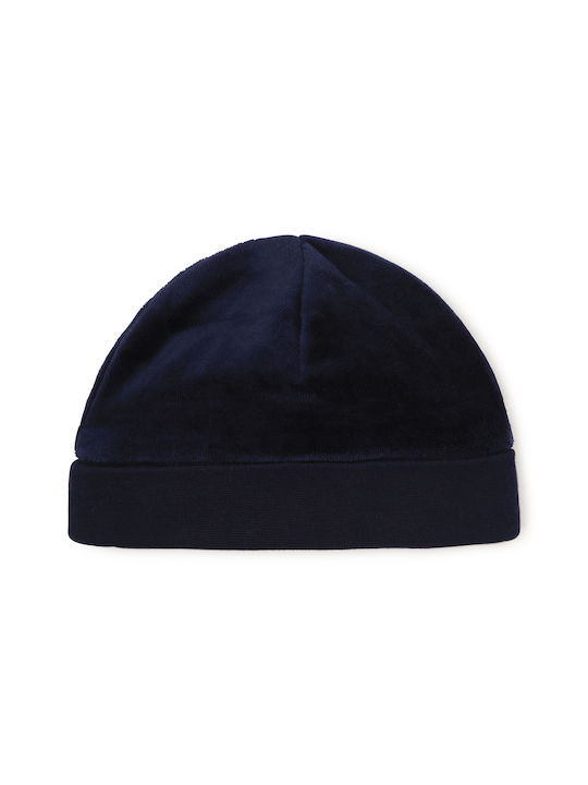 Kids Fabric Beanie For Newborn Navy Blue