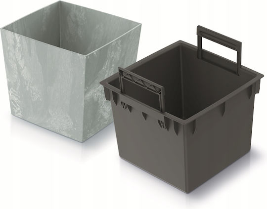 Prosperplast Urbi Low Γλάστρα Πλαστική Concrete Prosperplast Urbi Low Γλάστρα Πλαστική Concrete