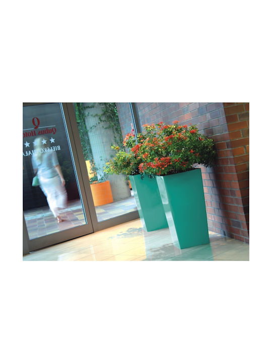 Prosperplast Urbi High Γλάστρα Πλαστική Λευκή 14x14x26.5εκ.